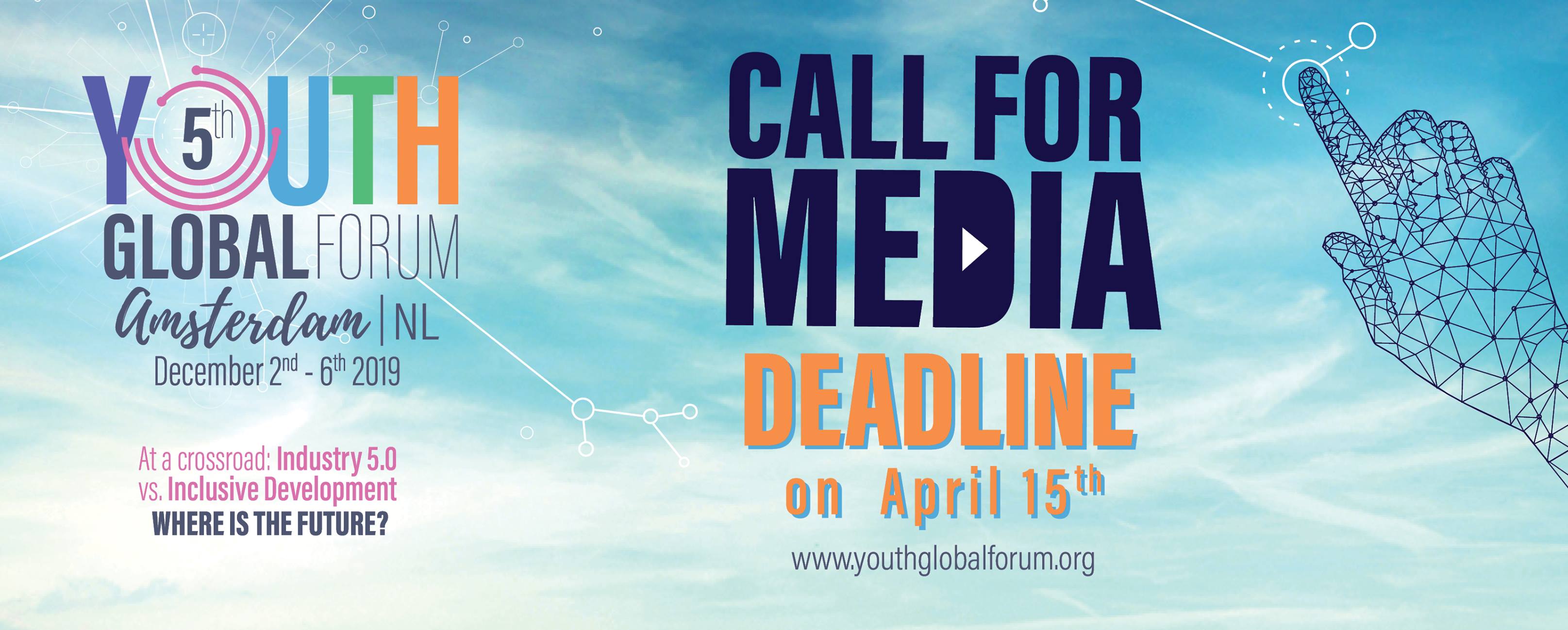 Apply as a Journalist - Youth Global Forum 2019, Amsterdam